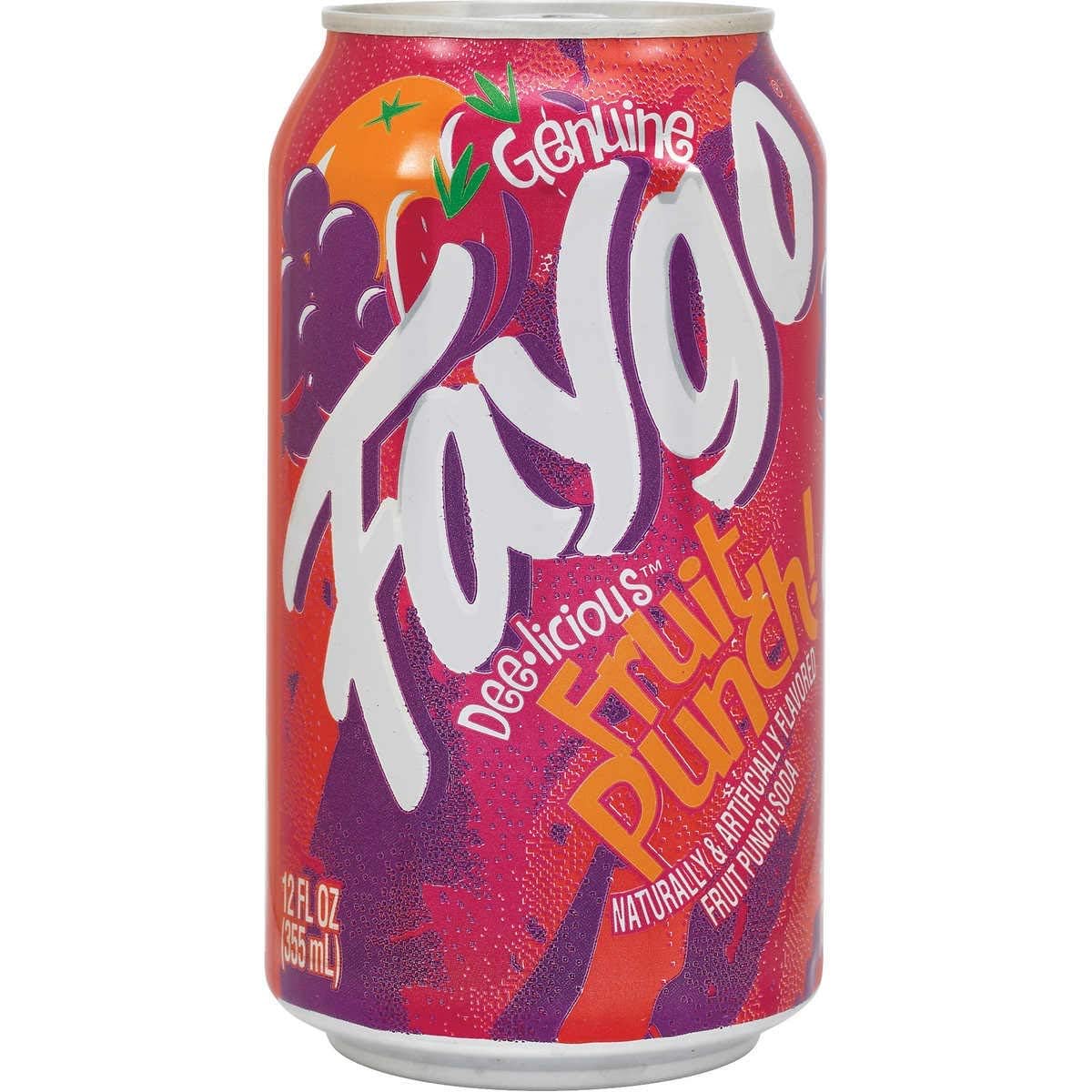 BeeQ Faygo Variety Soda Pack — 18 Cans, 6 Flavors (Redpop, Kiwi Strawberry, Fruit Punch, Pineapple Orange, Cola, Grape)
