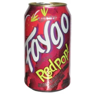 BeeQ Faygo Variety Soda Pack — 18 Cans, 6 Flavors (Redpop, Kiwi Strawberry, Fruit Punch, Pineapple Orange, Cola, Grape)