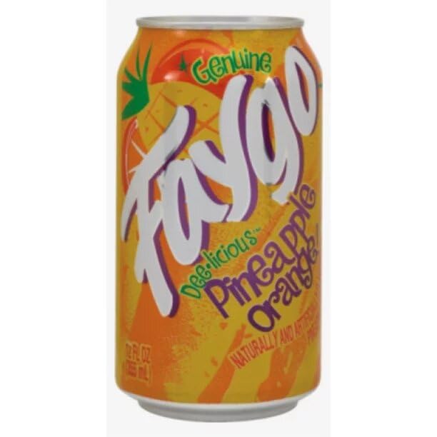 BeeQ Faygo Variety Soda Pack — 18 Cans, 6 Flavors (Redpop, Kiwi Strawberry, Fruit Punch, Pineapple Orange, Cola, Grape)