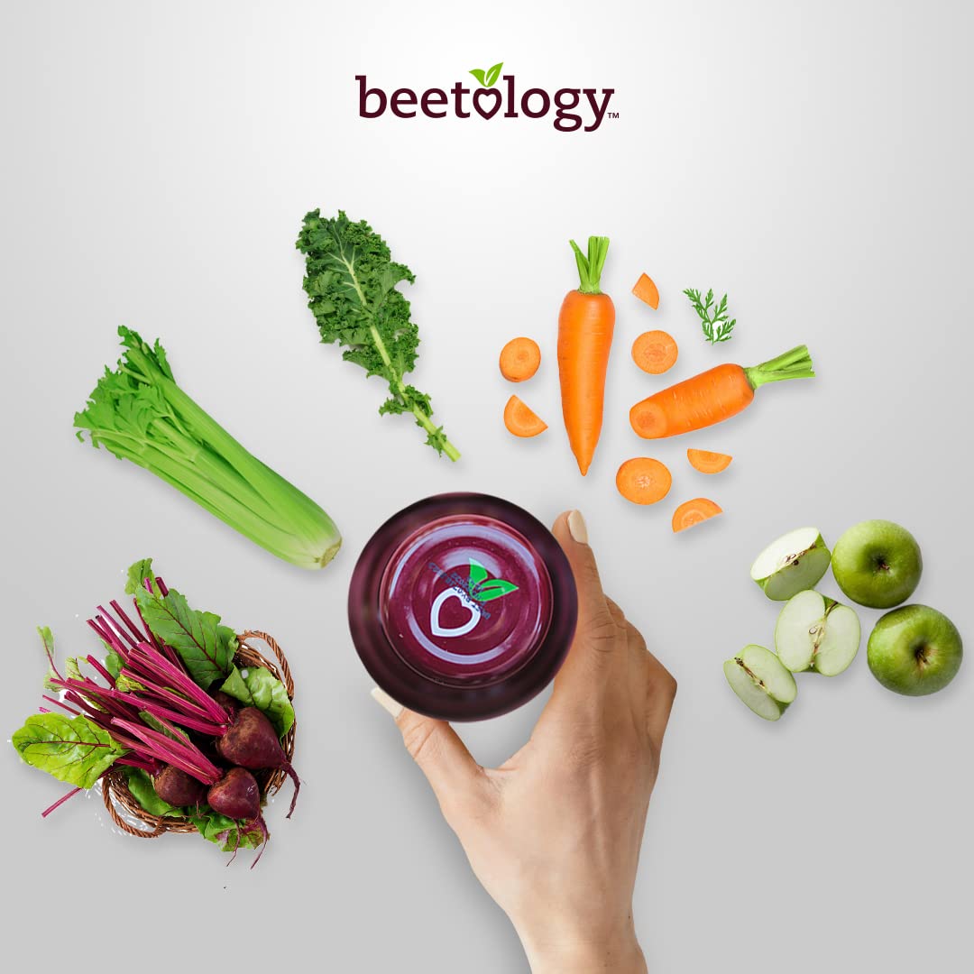 Beetology Organic Beet & Veggie Juice 8.45oz (6 Pack) | 100% Cold Pressed