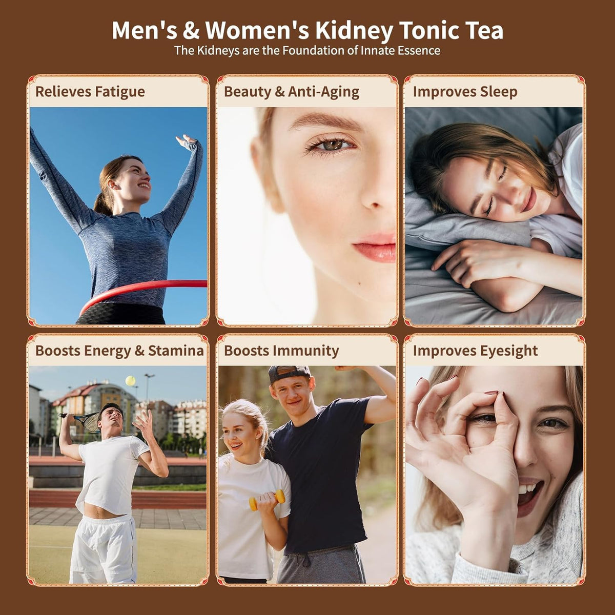 BeleePlanner Ginseng Five Treasures Kidney Tea - 3 Pack (75 Bags) | Traditional Chinese Herbal Detox Tea for Kidney Support