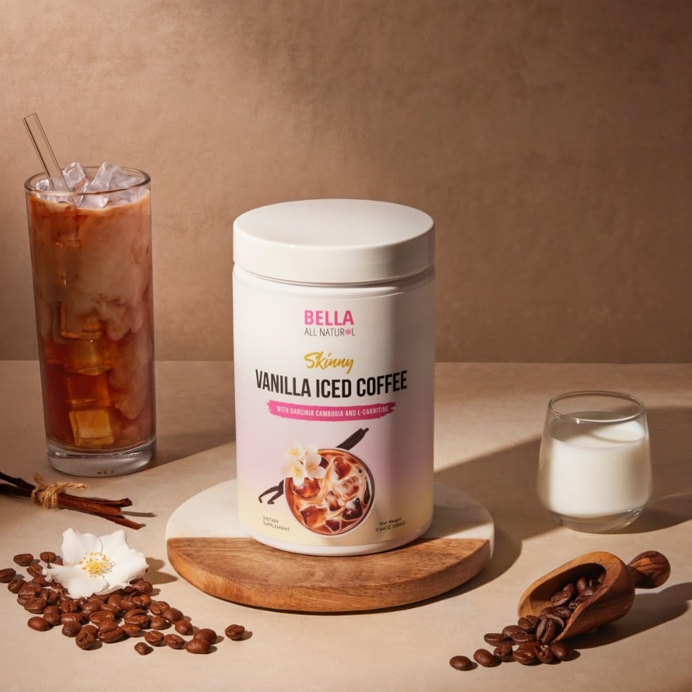 Bella All Natural Skinny Vanilla Iced Coffee - 500g | Instant Coffee Mix
