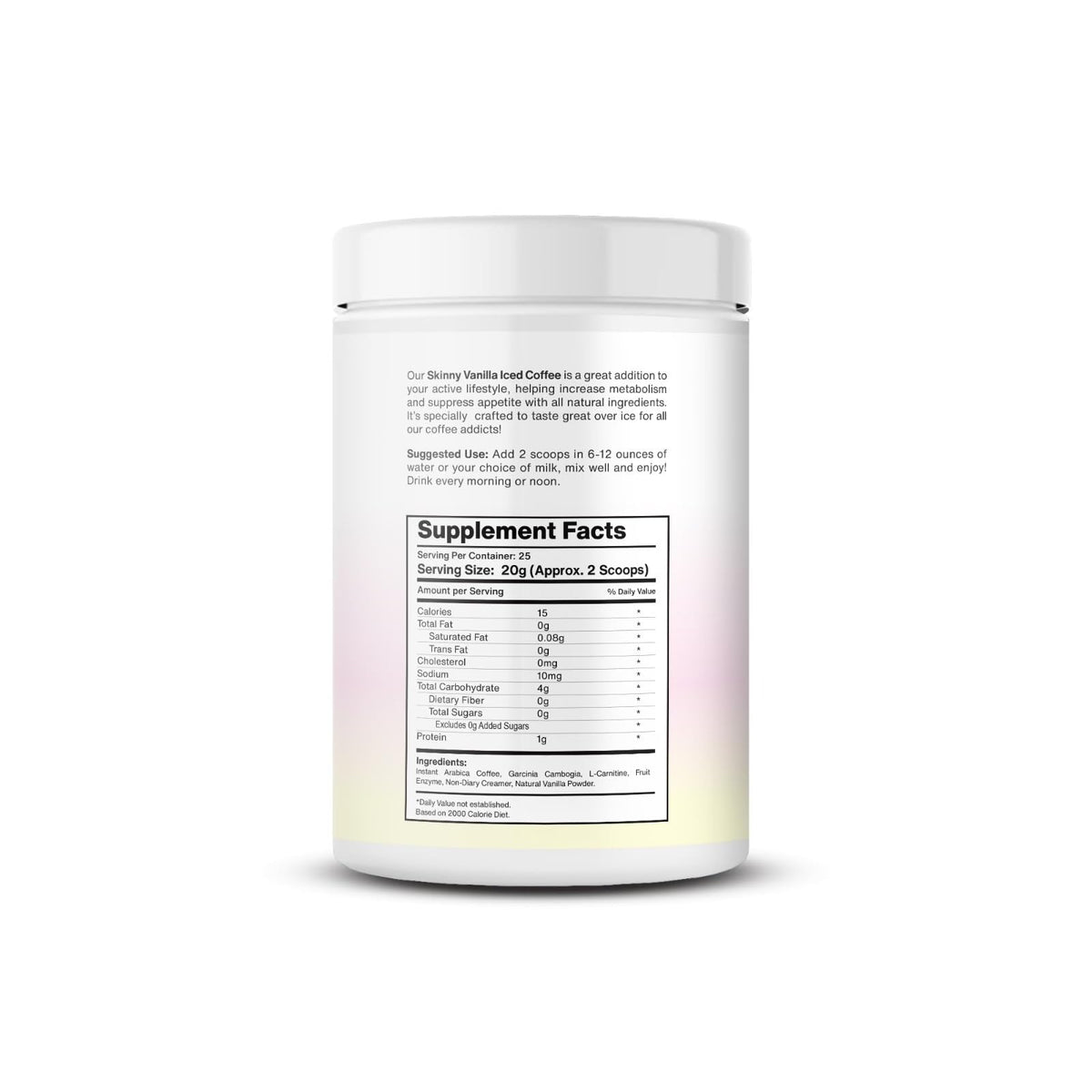 Bella All Natural Skinny Vanilla Iced Coffee - 500g | Instant Coffee Mix