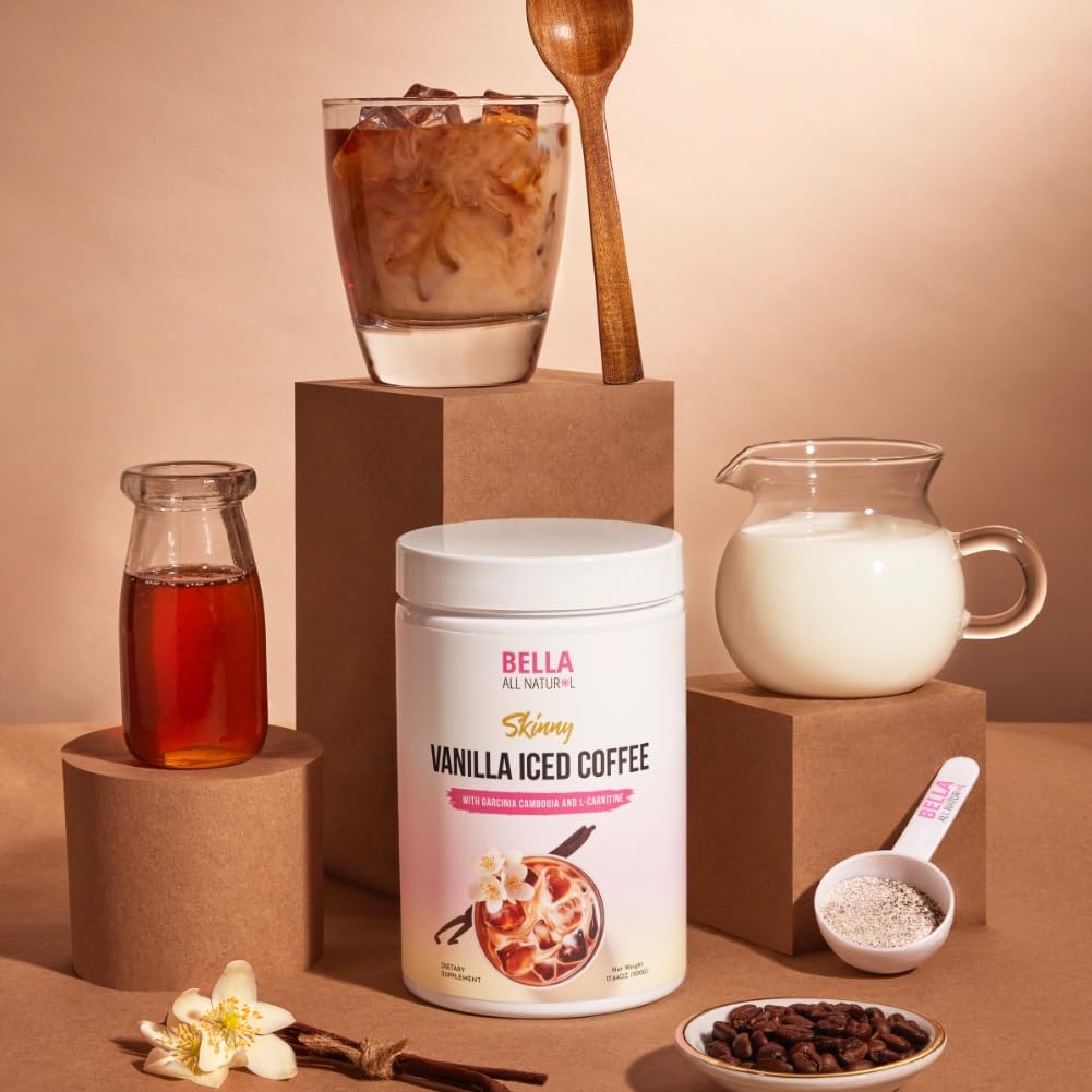 Bella All Natural Skinny Vanilla Iced Coffee - 500g | Instant Coffee Mix