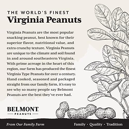Belmont Peanuts Gourmet Sea Salt & Black Pepper Virginia Peanuts, 25 oz – Hand Seasoned, Four Ingredients, No Preservatives