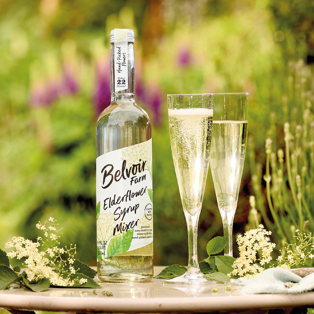 Belvoir Fruit Farms Elderflower Syrup Mixer (500ml) – Pack of 2 | Natural Drink Mix