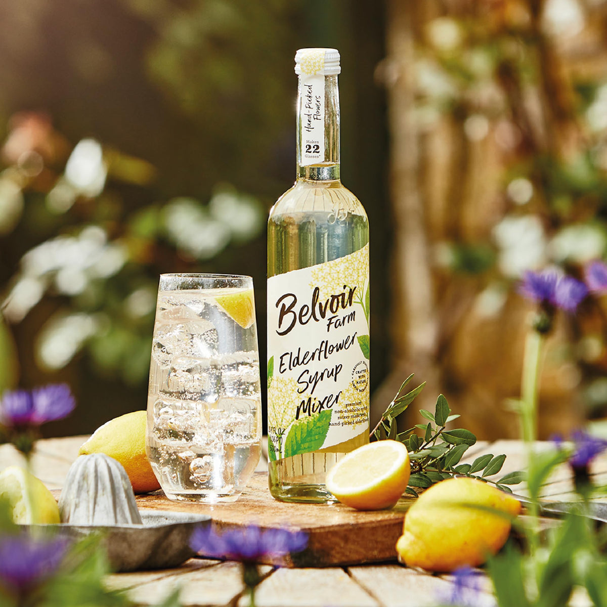 Belvoir Fruit Farms Elderflower Syrup Mixer (500ml) – Pack of 2 | Natural Drink Mix