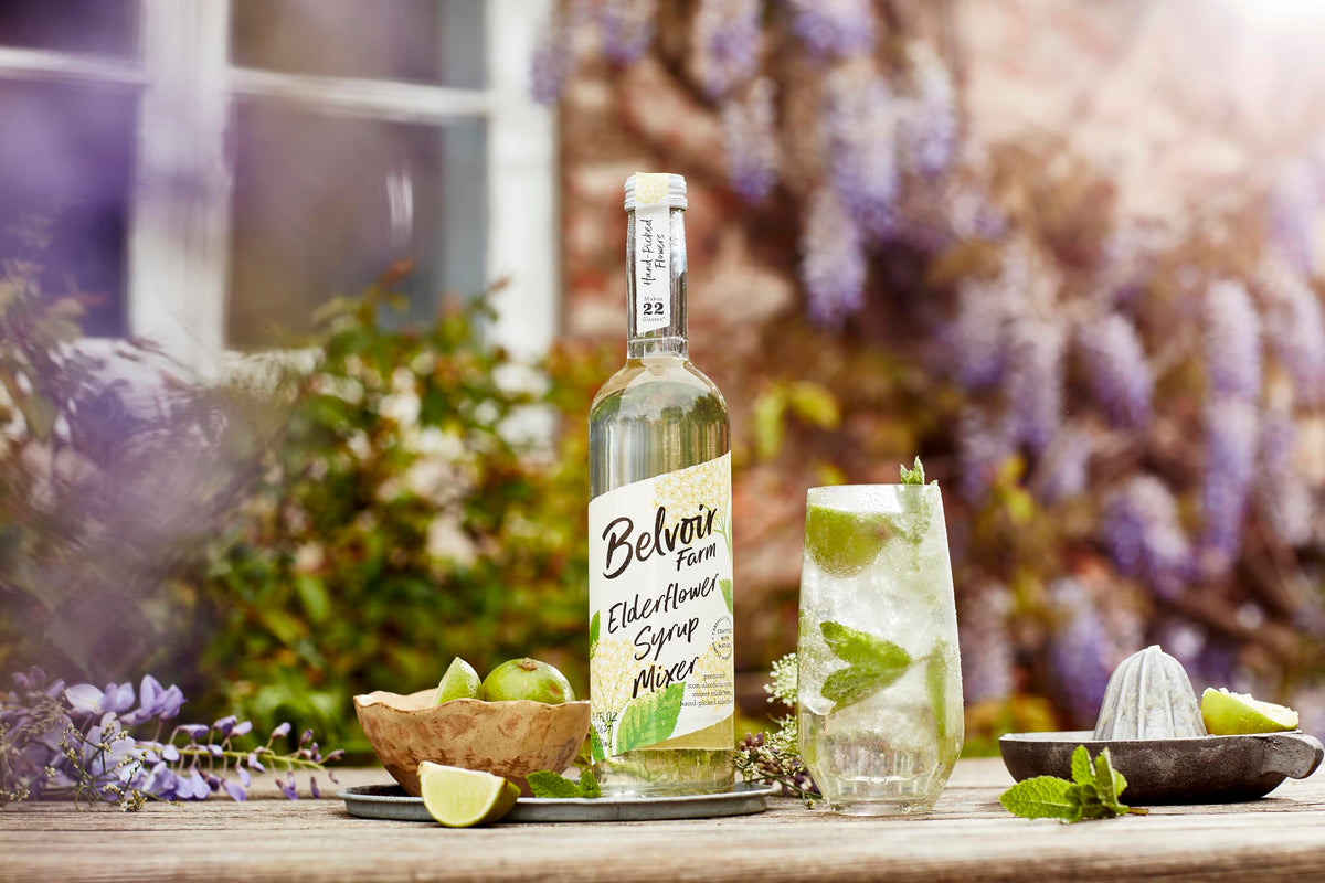 Belvoir Fruit Farms Elderflower Syrup Mixer (500ml) – Pack of 2 | Natural Drink Mix