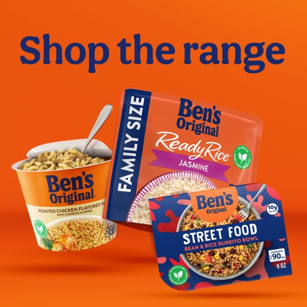 BEN'S ORIGINAL Ready Rice Jasmine – Family Size, Microwaveable 6-Pack