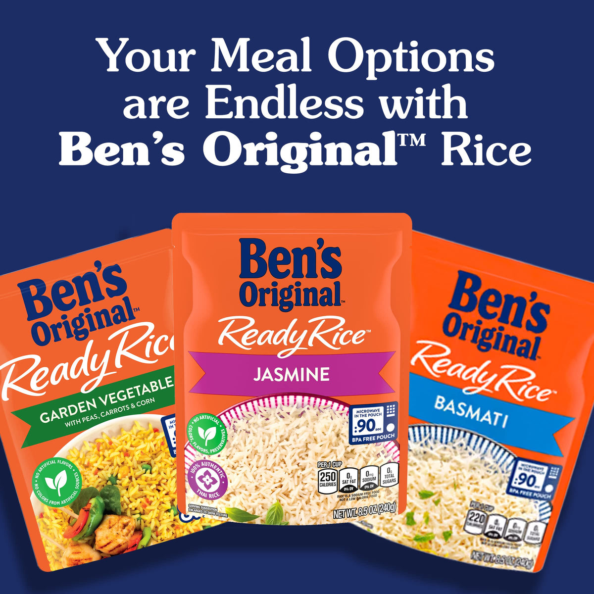 BEN'S ORIGINAL Ready Rice Rice Pilaf – Flavored Microwave Rice Side, 8.8 oz Pouch (Pack of 12)