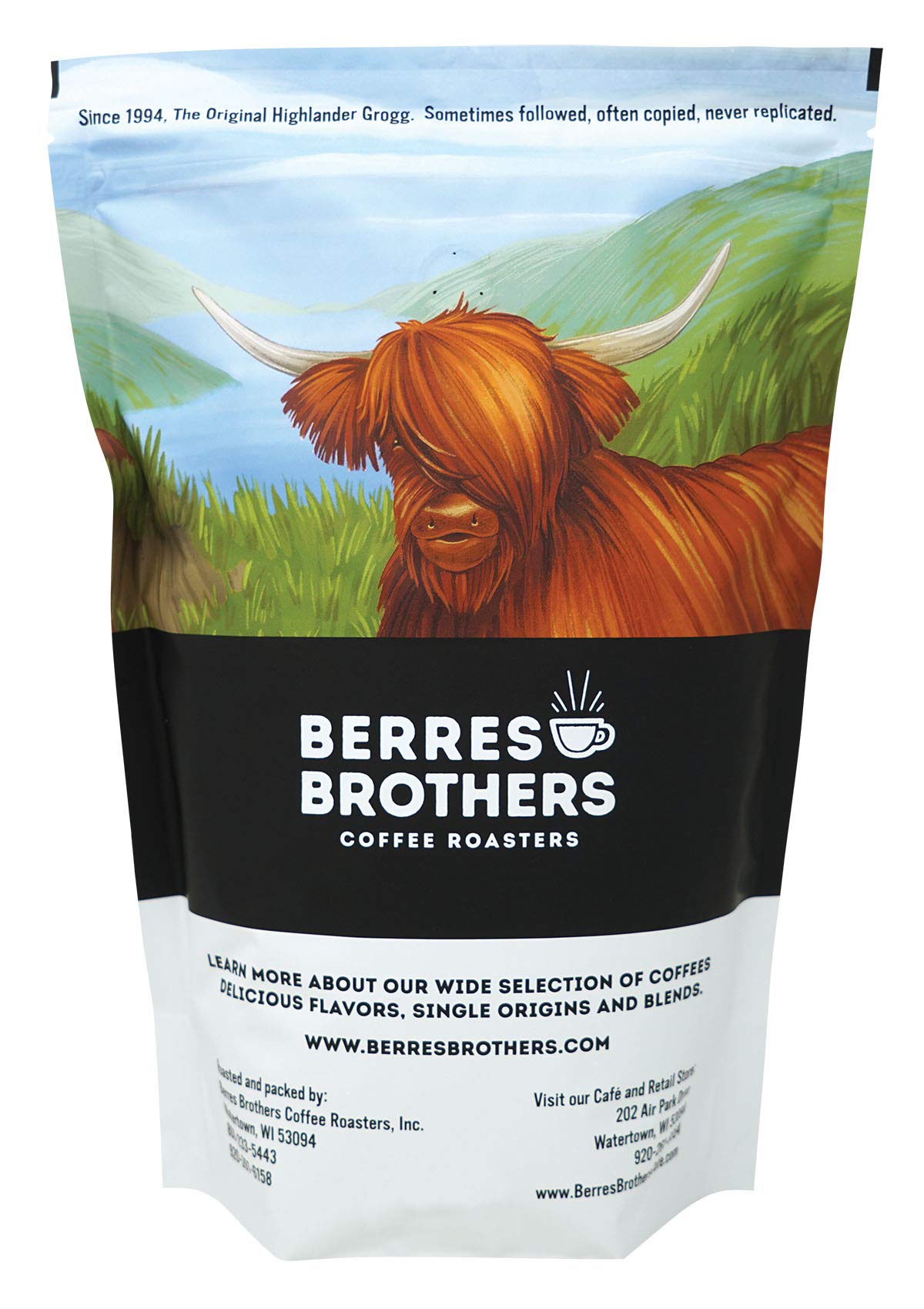 Berres Brothers Highlander Grogg Whole Bean Coffee – 2 lb | Caramel, Butterscotch & Hazelnut Flavor