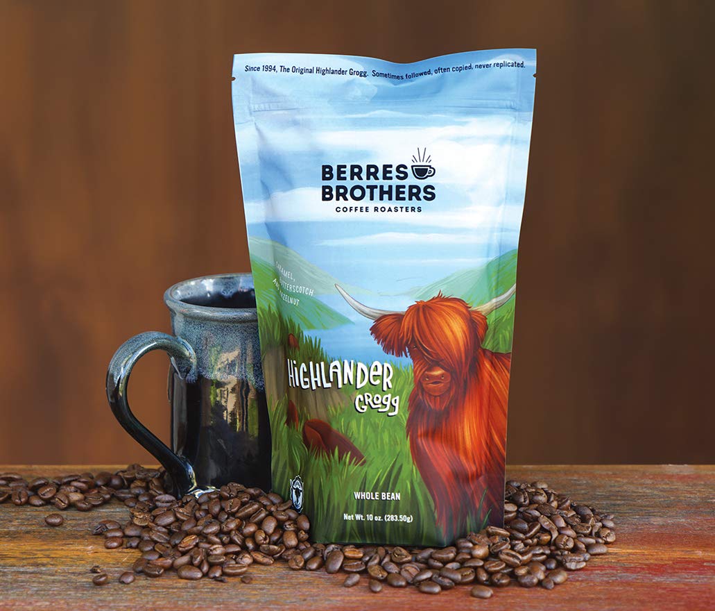 Berres Brothers Highlander Grogg Whole Bean Coffee – 2 lb | Caramel, Butterscotch & Hazelnut Flavor