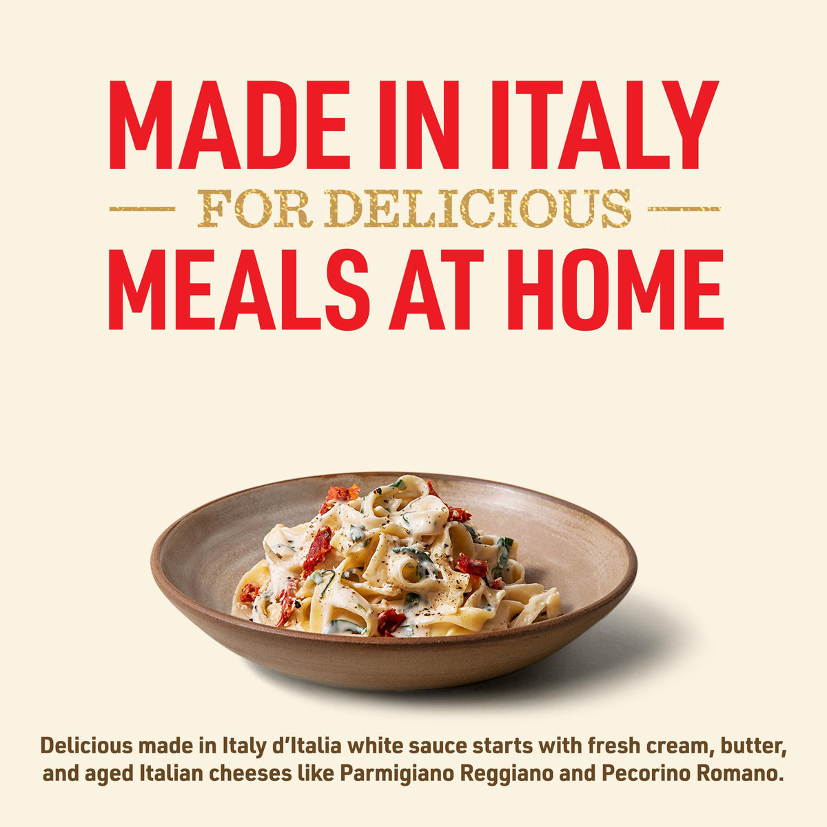 Bertolli d'Italia Alfredo Sauce - Made in Italy, 16.9 oz (Pack of 6)