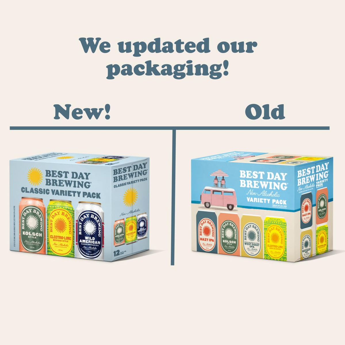 Best Day Brewing Craft NA Beer Variety Pack – 12 Can, Low Carb & Low Calorie
