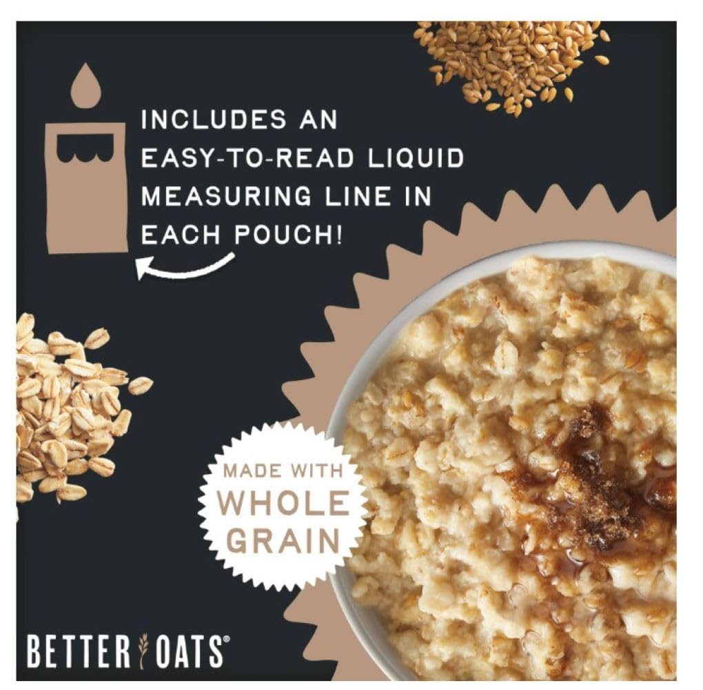 Better Oats Instant Oatmeal Apples & Cinnamon — Pack of 3, 9.8 oz each