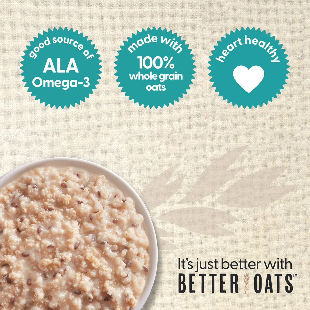 Better Oats Steel Cut Maple & Brown Sugar Oatmeal with Flax Seeds — 6 Boxes