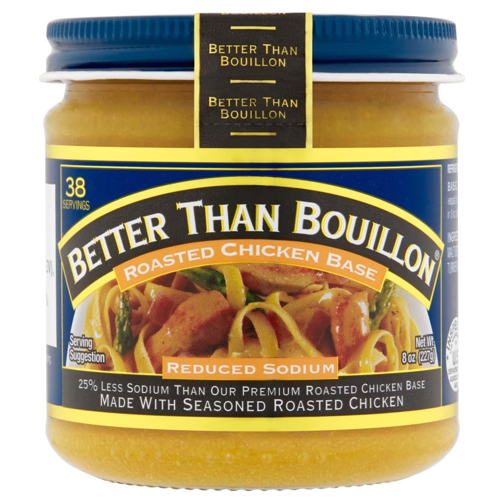 Better Than Bouillon Reduced Sodium Base Variety Pack – 3 Jars (Chicken, Beef, Vegetable)