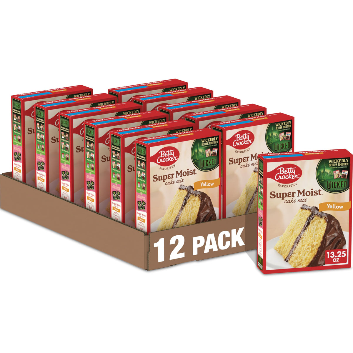 Betty Crocker Favorites Super Moist Yellow Cake Mix, 13.25 oz — Pack of 12