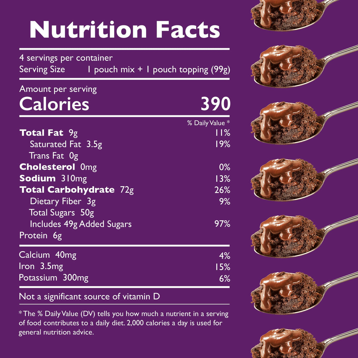 Betty Crocker Mug Treats Hot Fudge Brownie Mix with Fudge Topping – 4 Servings per Mug, Pack of 6