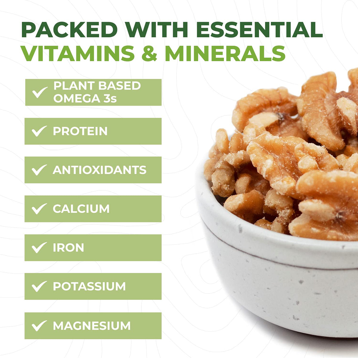Beyond Nature Organic Raw Walnuts Unsalted 2lb Vacuum-Sealed Non-GMO Keto & Vegan Snack