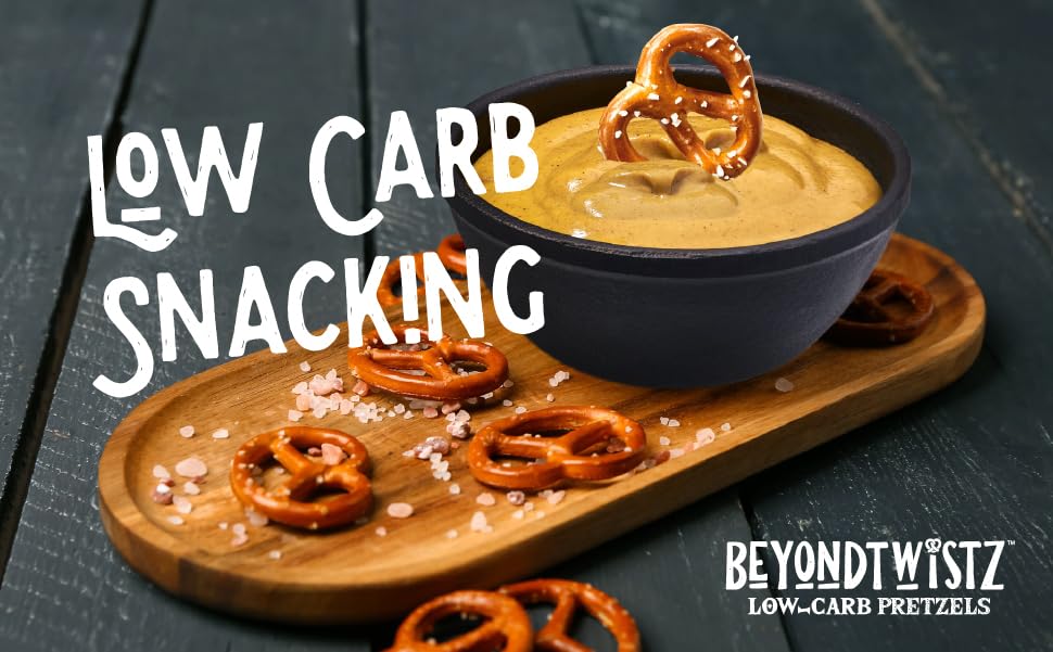 BeyondTwistz Low Carb Pretzels – Cheezy Street | 2g Net Carbs, 18g Protein | HealthSense Flour (Pack of 3)