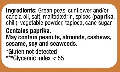 Bhuja Majans Crunchy Seasoned Peas – 7 oz x 6 Pack | Gluten Free, Vegan, Non-GMO Snack | 6 g Protein per Serving | Made in Australia