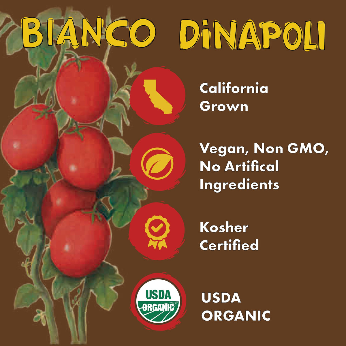 Bianco DiNapoli Organic Tomato Paste, 6 oz Pack of 12 – California Grown Vine-Ripened Tomatoes