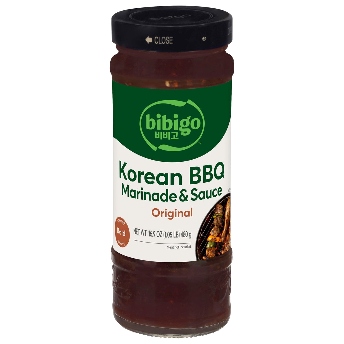 Bibigo Original Korean BBQ Sauce — Pack of 6, 16.9 oz Bottles