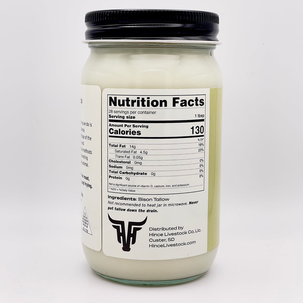 Big Crazy Buffalo Bison Tallow – High-Heat Cooking Oil, 14 oz