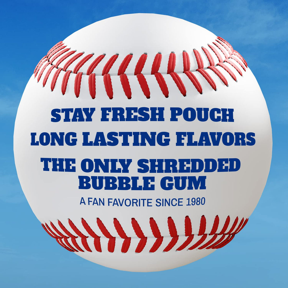 Big League Chew Big Rally Blue Raspberry Bubble Gum – Pack of 12 Bags (2.12 oz) | Ideal for Baseball Games and Concessions