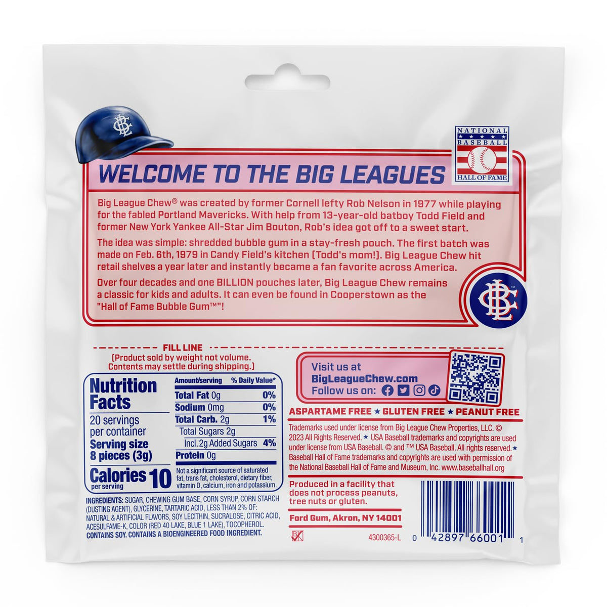Big League Chew Ground Ball Grape Bubble Gum – Juicy Grape Flavor, Pack of 12 Bags (2.12 oz Each)