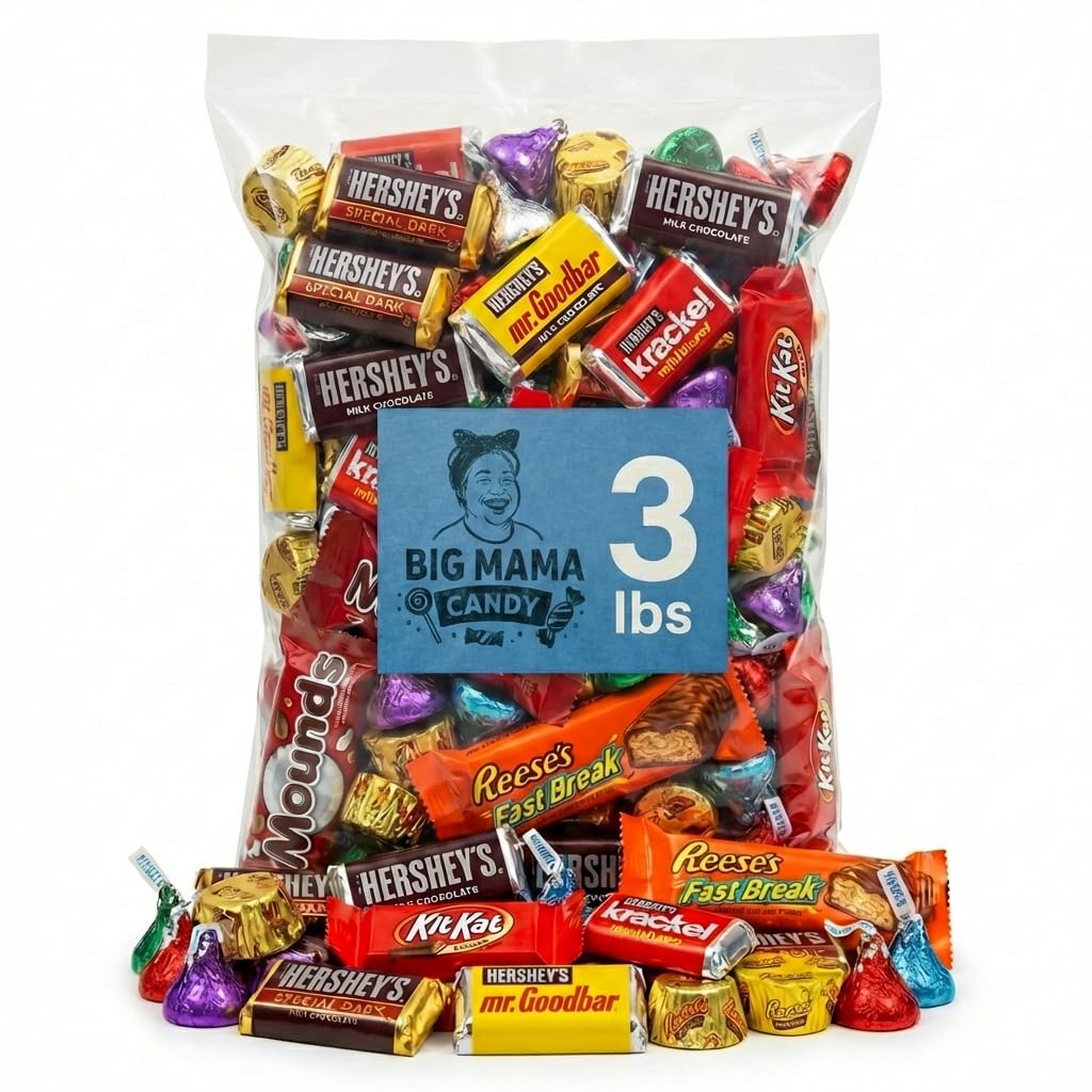 Big Mama Candy Chocolate Variety Pack – 3 lb Bulk Assorted Chocolates for Parties & Gift Bags