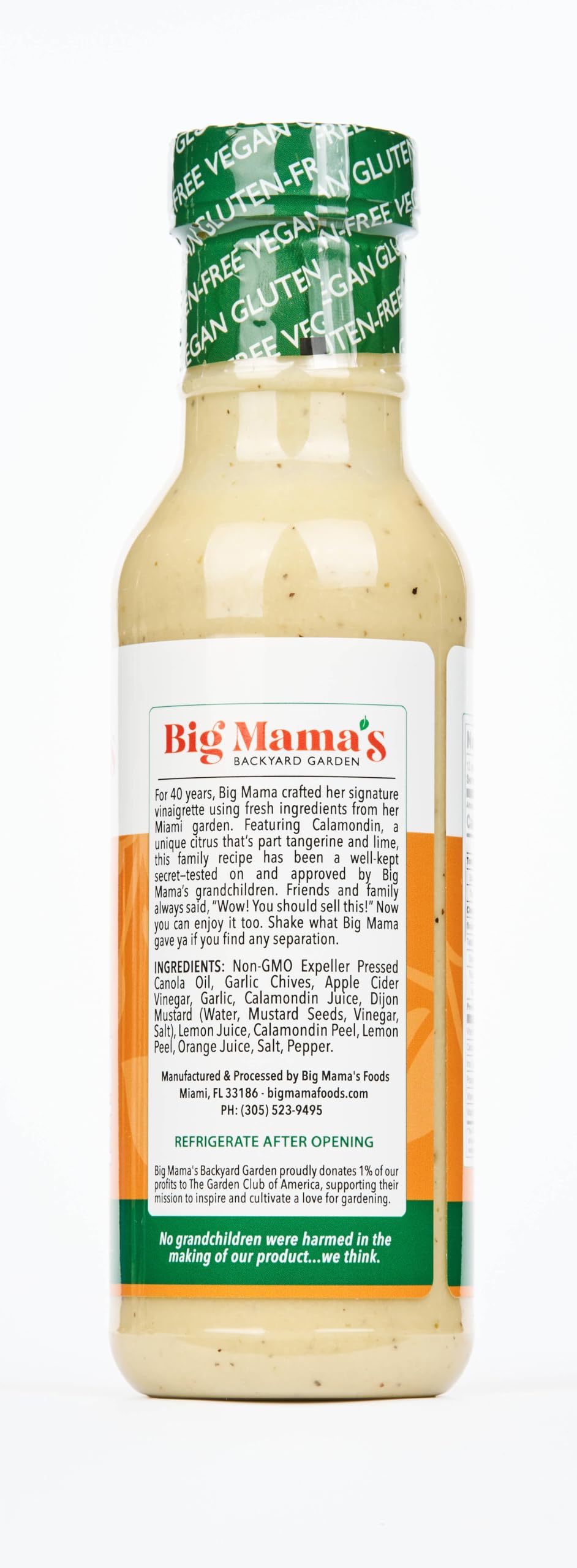 Big Mama's Citrus Calamondin Vinaigrette – Vegan & Gluten-Free, 12 Oz (Pack of 3)