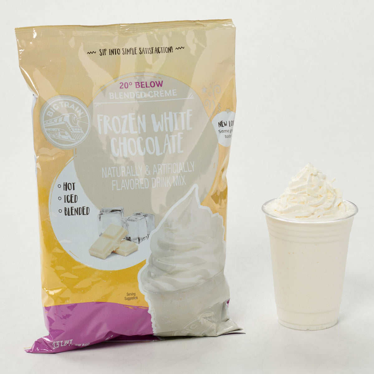 Big Train 20 Below Frozen White Chocolate Frappe Mix – 3.5 lb