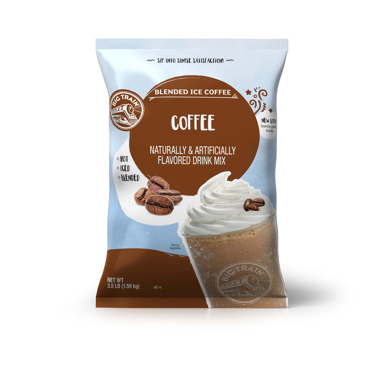 Big Train Blended Ice Coffee Beverage Mix | Smooth Frappe, Hot, or Iced