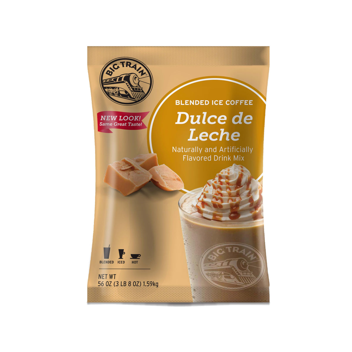 Big Train Dulce De Leche Blended Ice Coffee Beverage Mix – 3.5 lb