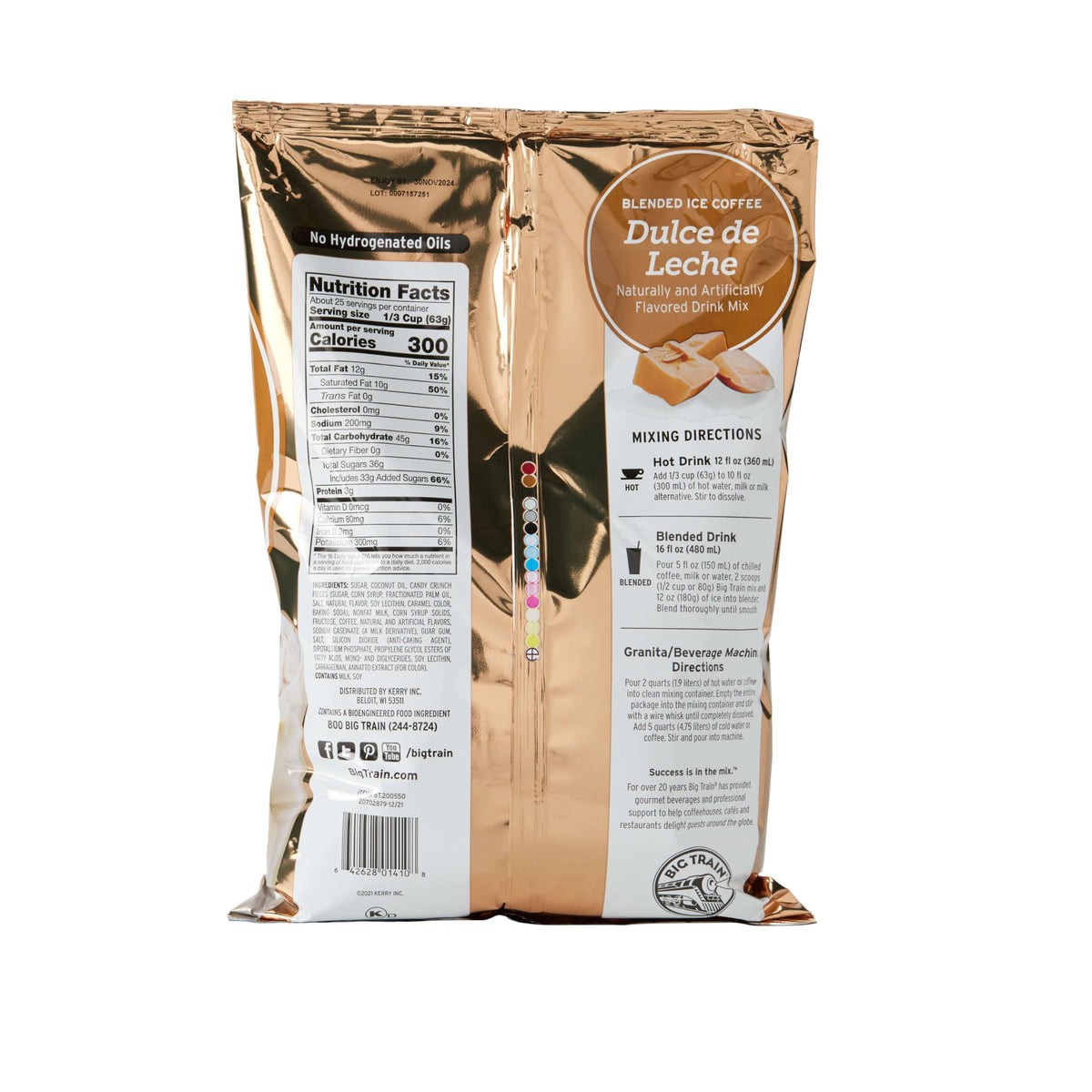 Big Train Dulce De Leche Blended Ice Coffee Beverage Mix – 3.5 lb