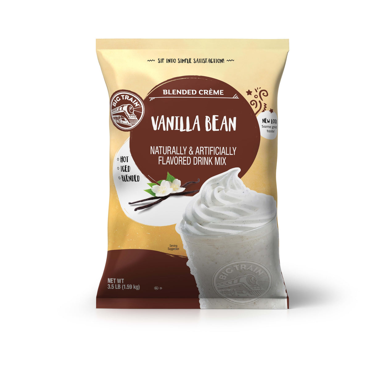 Big Train Vanilla Bean Blended Crème Beverage Mix – 3.5 lb