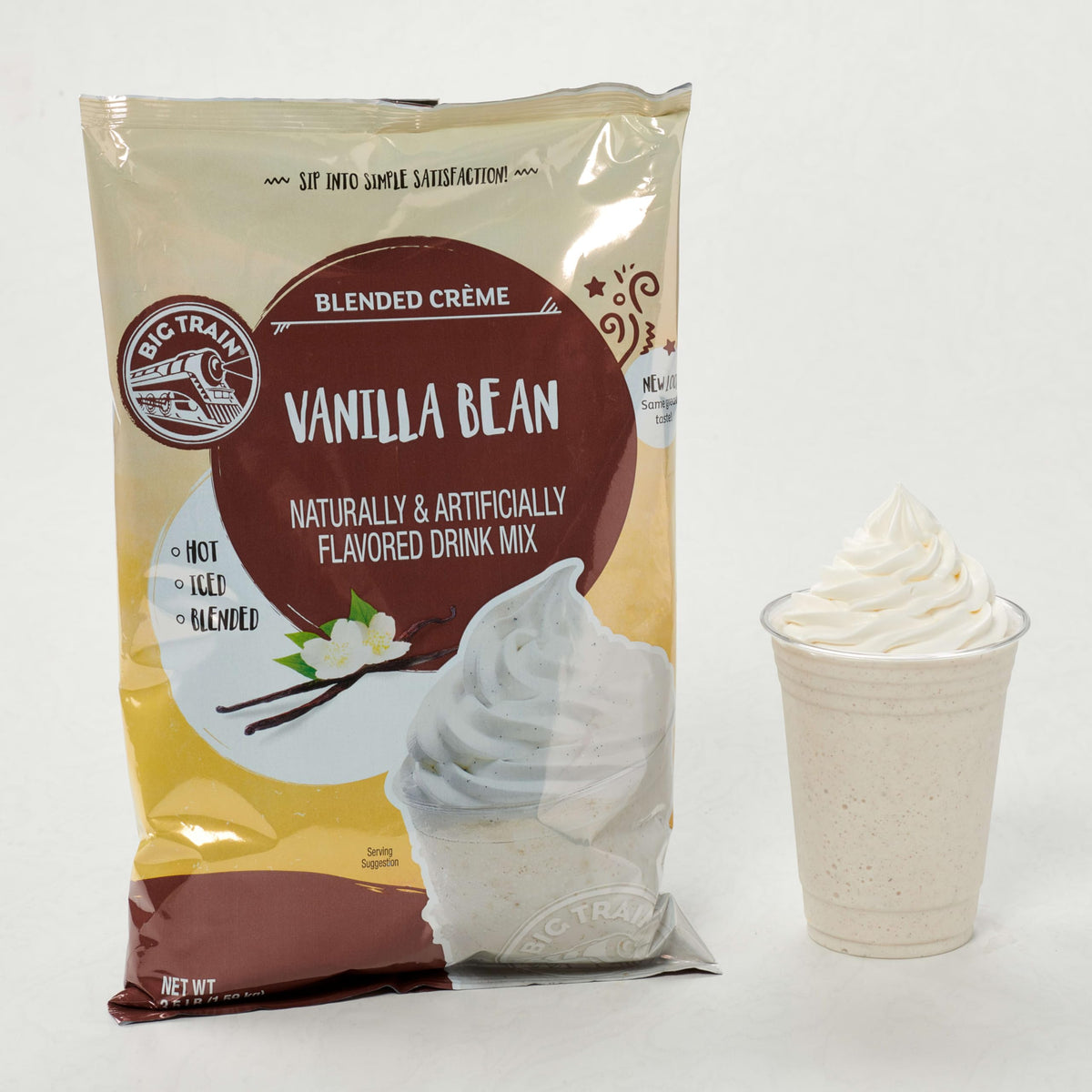 Big Train Vanilla Bean Blended Crème Beverage Mix – 3.5 lb