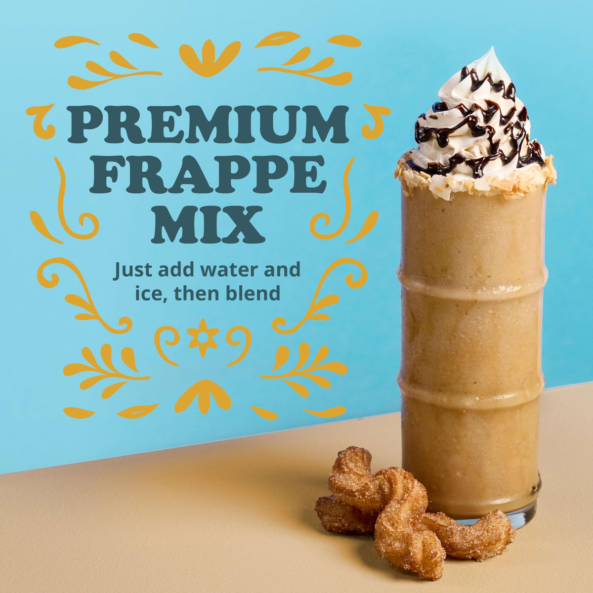 Big Train Vivaz Flan Blended Crème Frappe Mix | Rich Caramel Flan Flavor