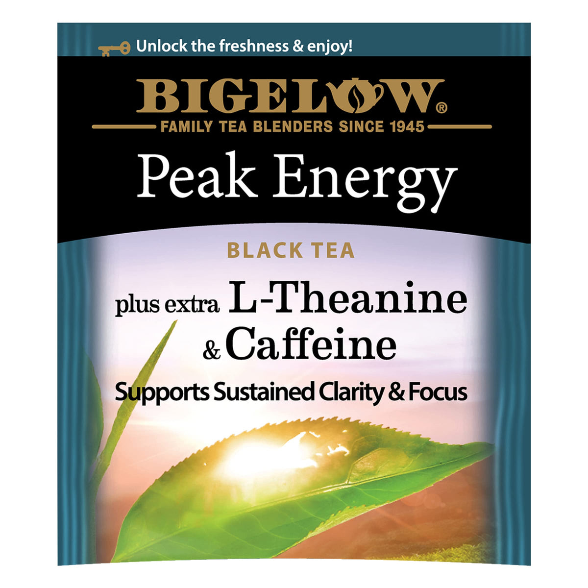 Bigelow Peak Energy Tea with Extra L-Theanine & Caffeine — 108 Bags (6-Pack)