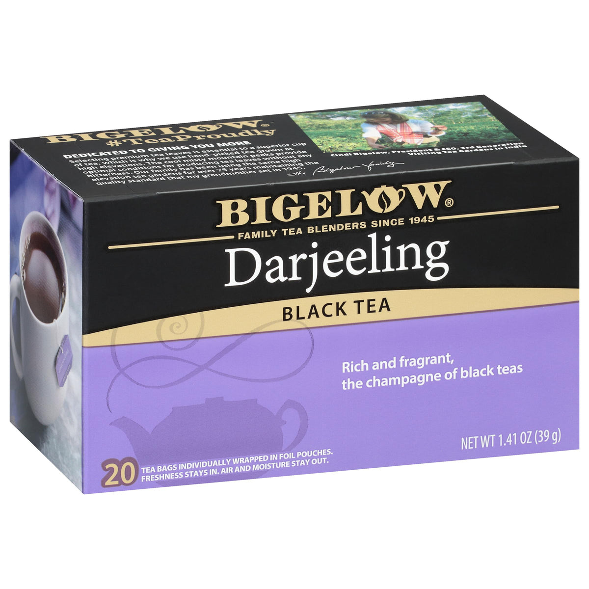 Bigelow Tea Darjeeling Black Tea, Caffeinated, 120 Total Tea Bags (Pack of 6)