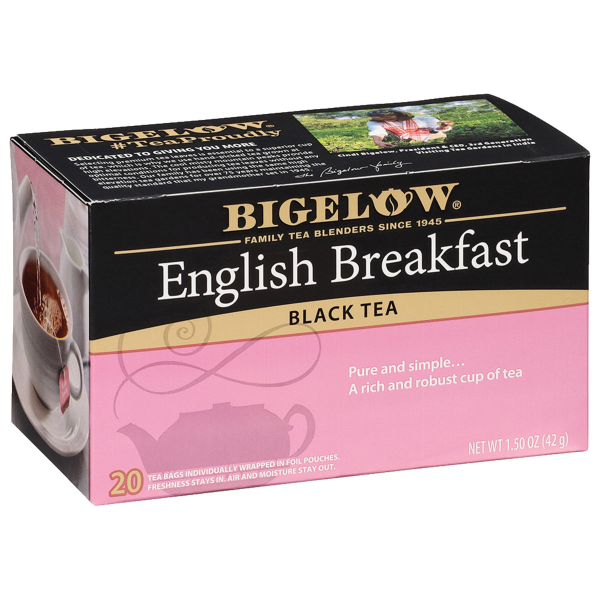 Bigelow Tea English Breakfast Black Tea | 120 Total Bags (6 Pack) | Caffeinated, Bold & Smooth