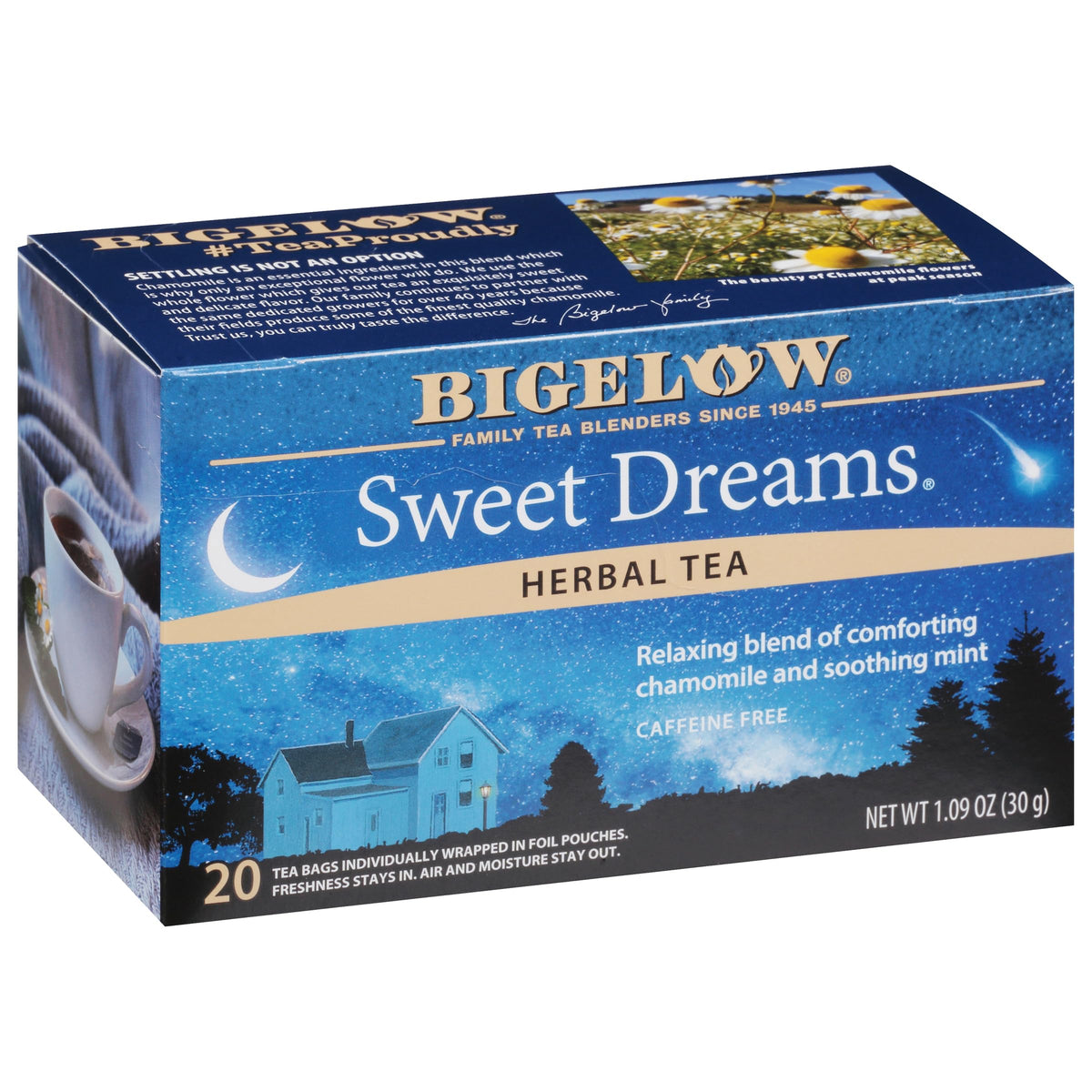 Bigelow Sweet Dreams Herbal Tea Bags – Caffeine Free, 120 Bags Total (6 x 20) | Bigelow Tea
