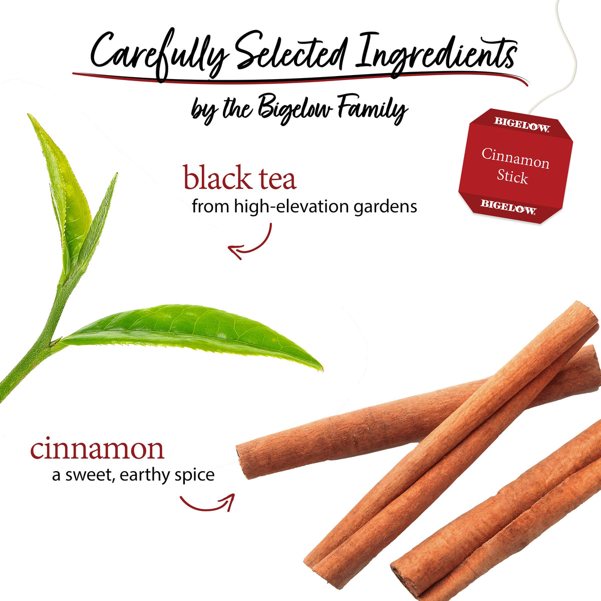 Bigelow Cinnamon Stick Black Tea – 120 Bags (Pack of 6)