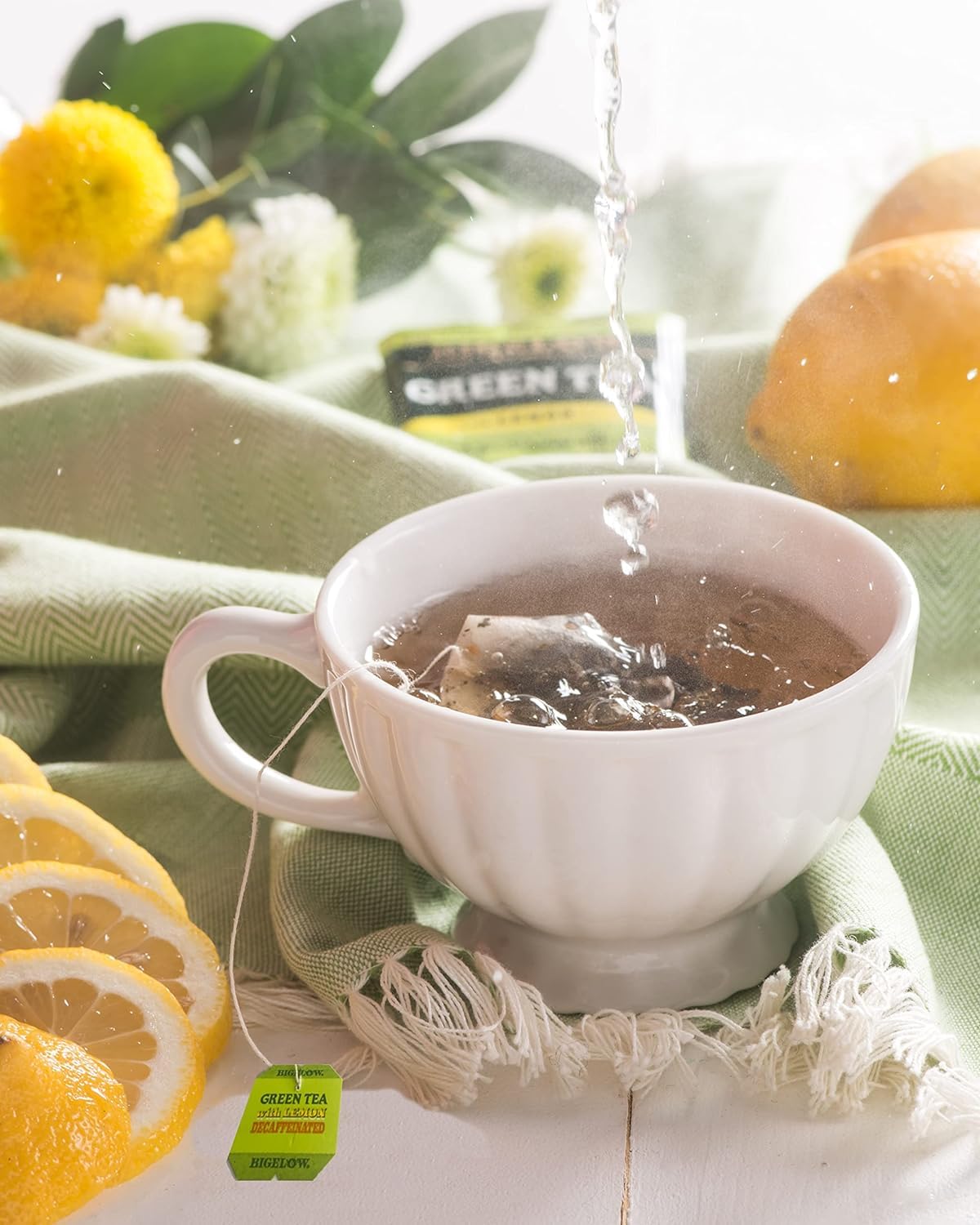 Bigelow Tea Decaffeinated Green Tea with Lemon – 120 Tea Bags (Pack of 6)