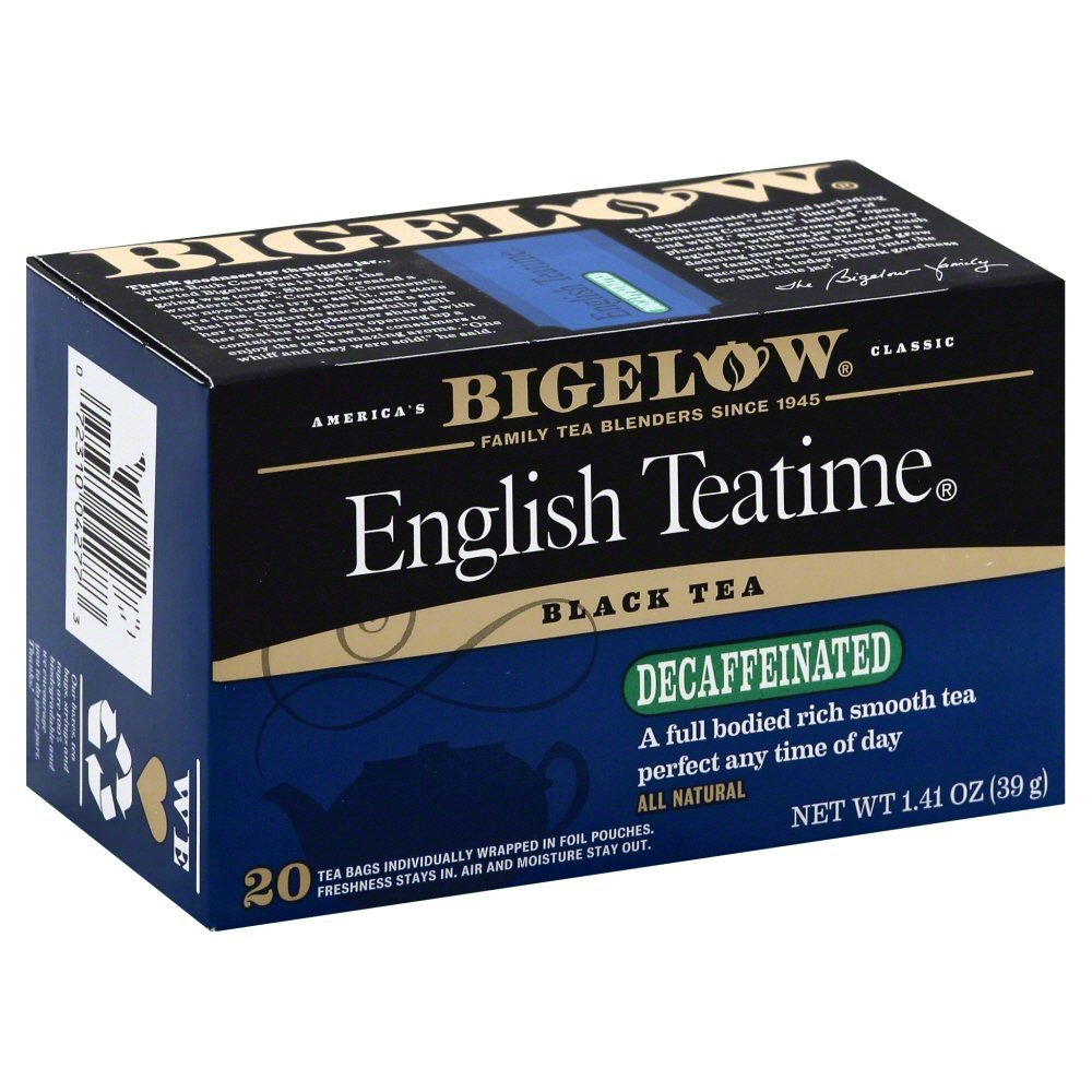 Bigelow Tea Decaffeinated English Teatime Black Tea – 120 Bags (6x20)