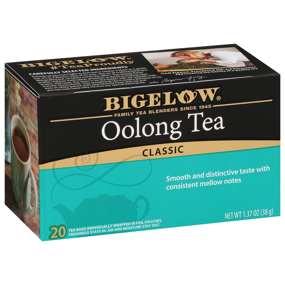 Bigelow Tea Oolong Tea - Caffeinated, Smooth Flavor, 120 Bags (Pack of 6)