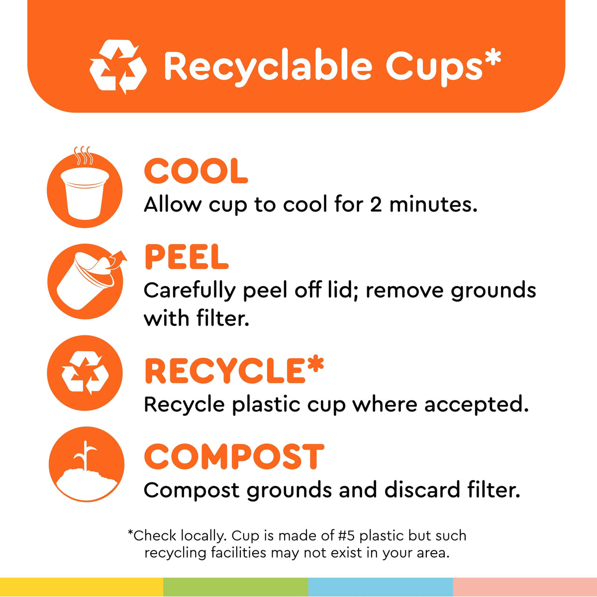 BIGGBY® Best Single Serve Coffee Pods – 80 Count, Medium Roast, Recyclable Cups