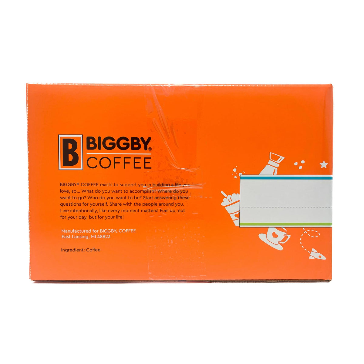 BIGGBY® Best Single Serve Coffee Pods – 80 Count, Medium Roast, Recyclable Cups